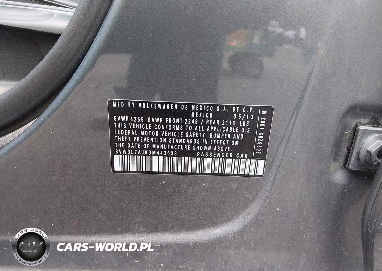 2013 Volkswagen Jetta 2.0L Tdi VIN:3VW3L7AJ9DM443638 - 9