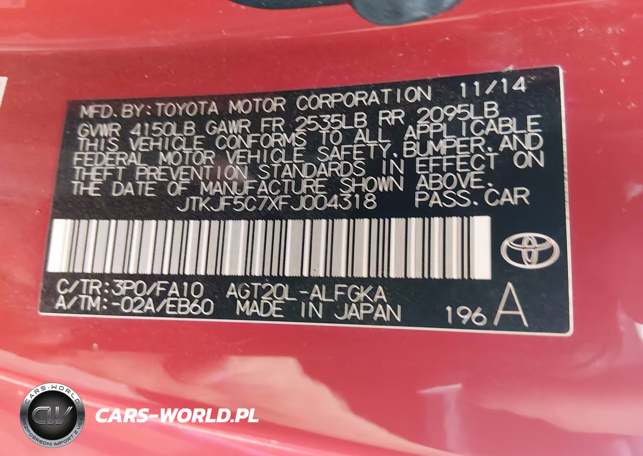 2015 Scion Tc VIN:JTKJF5C7XFJ004318 - 9