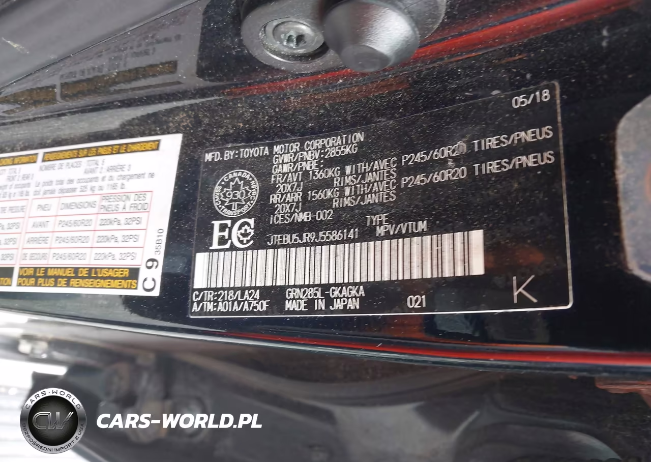 2018 Toyota 4Runner Sr5 VIN:JTEBU5JR9J5586141 - 9