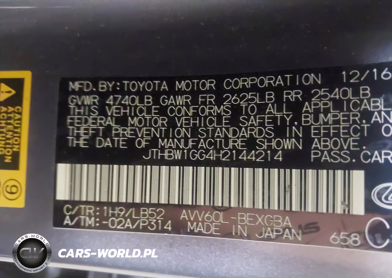 2017 Lexus Es 300H VIN:JTHBW1GG4H2144214 - 9