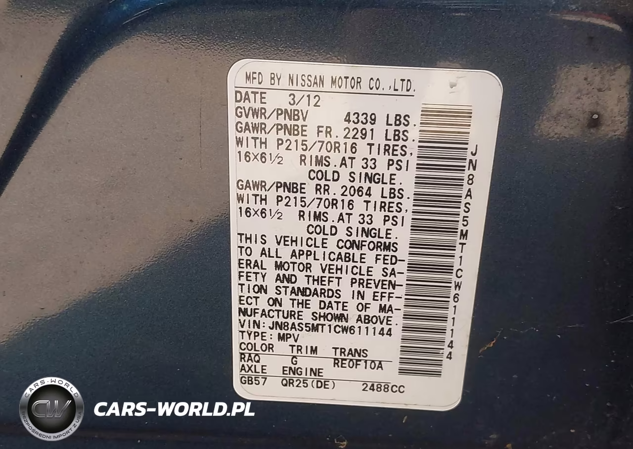 2012 Nissan Rogue S VIN:JN8AS5MT1CW611144 - 9