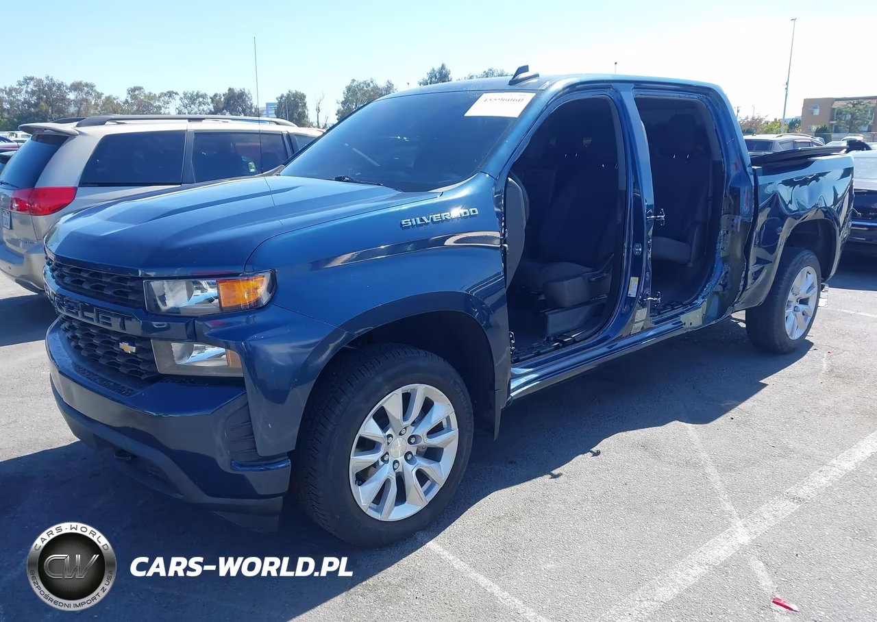 2021 Chevrolet Silverado 1500 2Wd Short Bed Custom VIN:1GCPWBEK3MZ186007 - 2