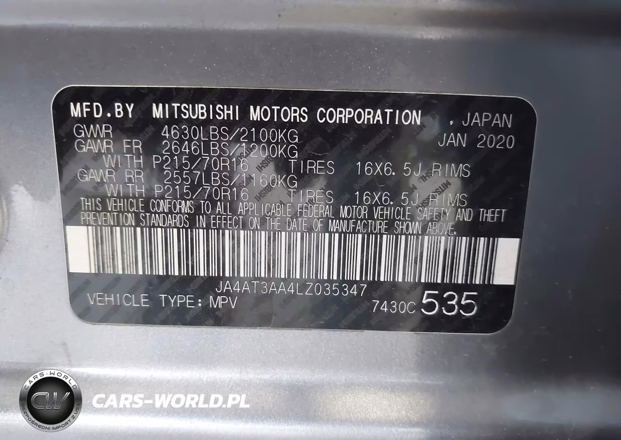 2020 Mitsubishi Eclipse Cross Es 1.5T Awc VIN:JA4AT3AA4LZ035347 - 9