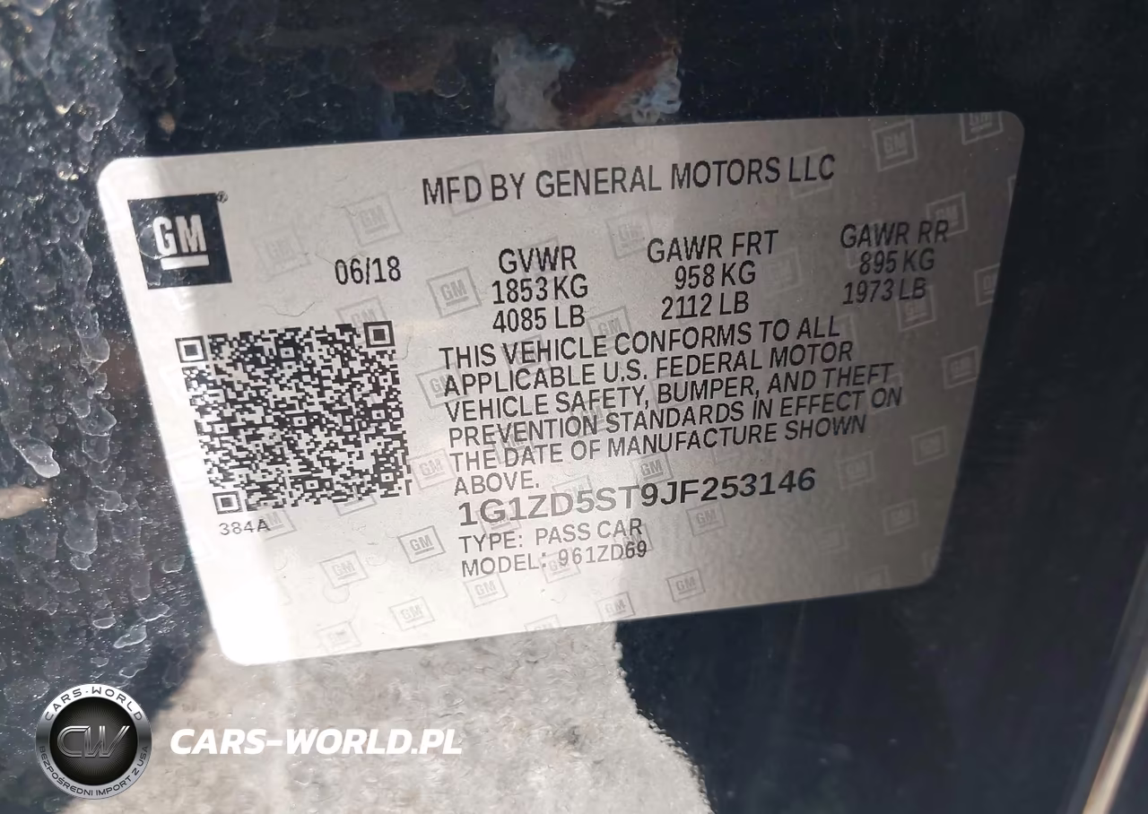 2018 Chevrolet Malibu Lt VIN:1G1ZD5ST9JF253146 - 9