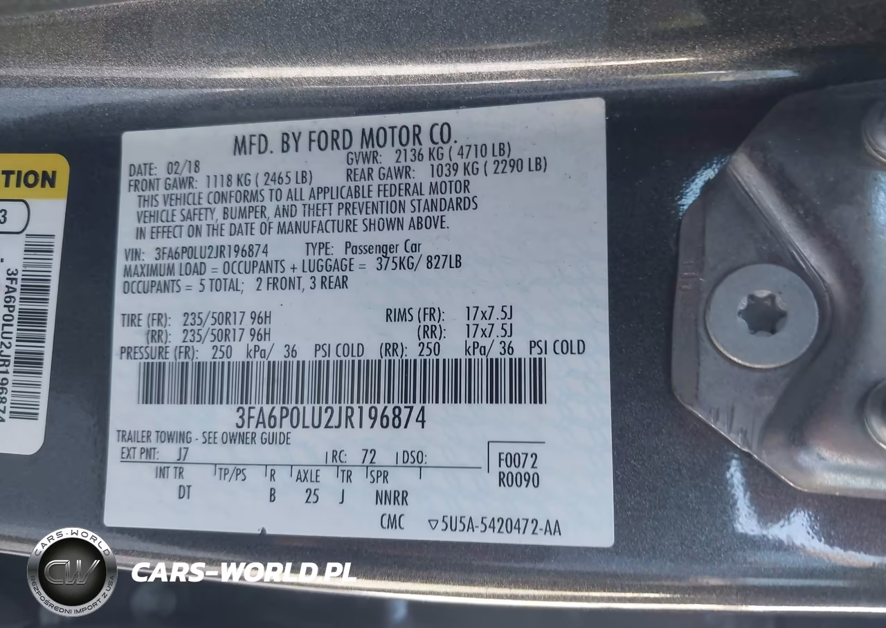 2018 Ford Fusion Hybrid Se VIN:3FA6P0LU2JR196874 - 9