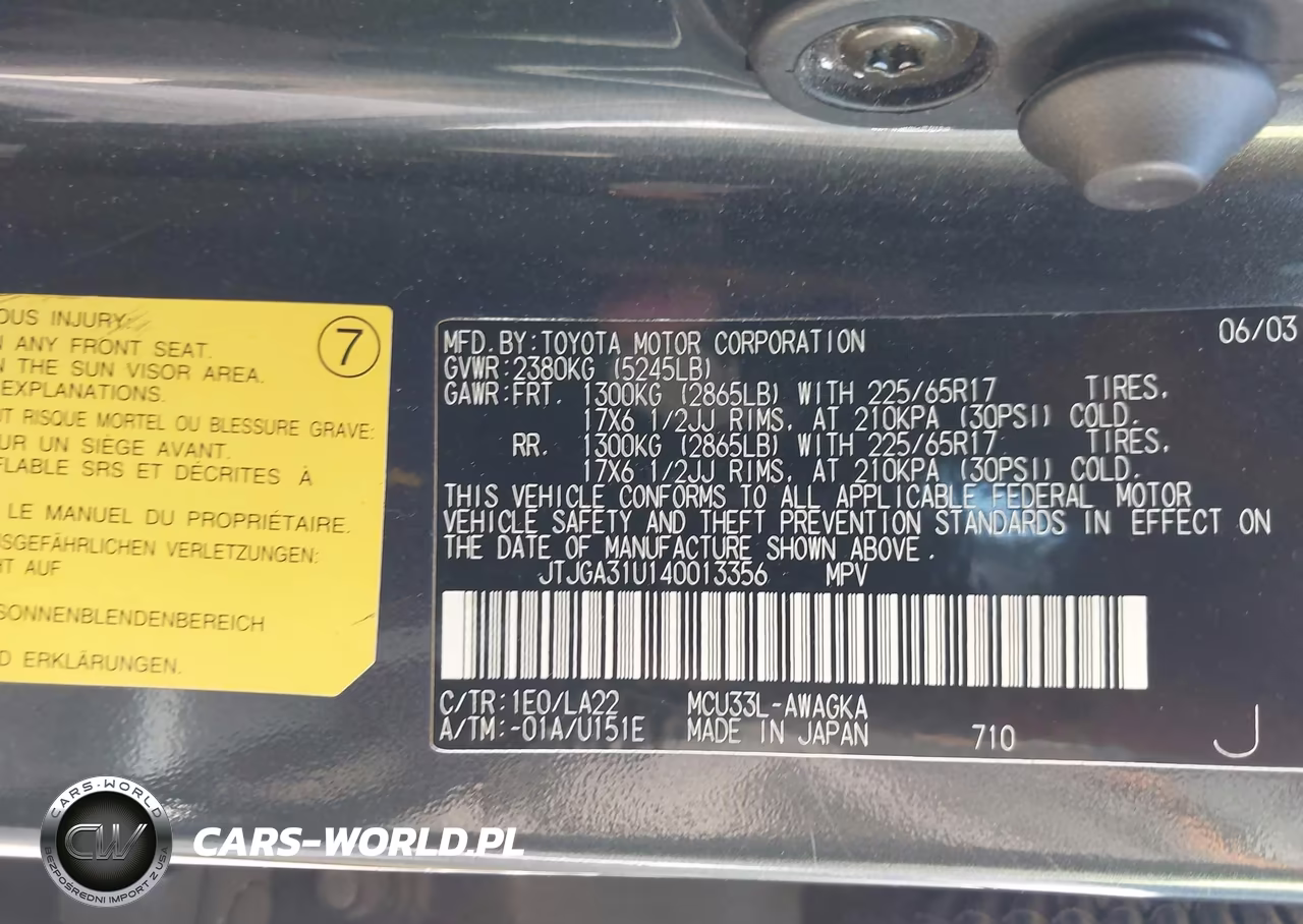 2004 Lexus Rx 330 VIN:JTJGA31U140013356 - 9