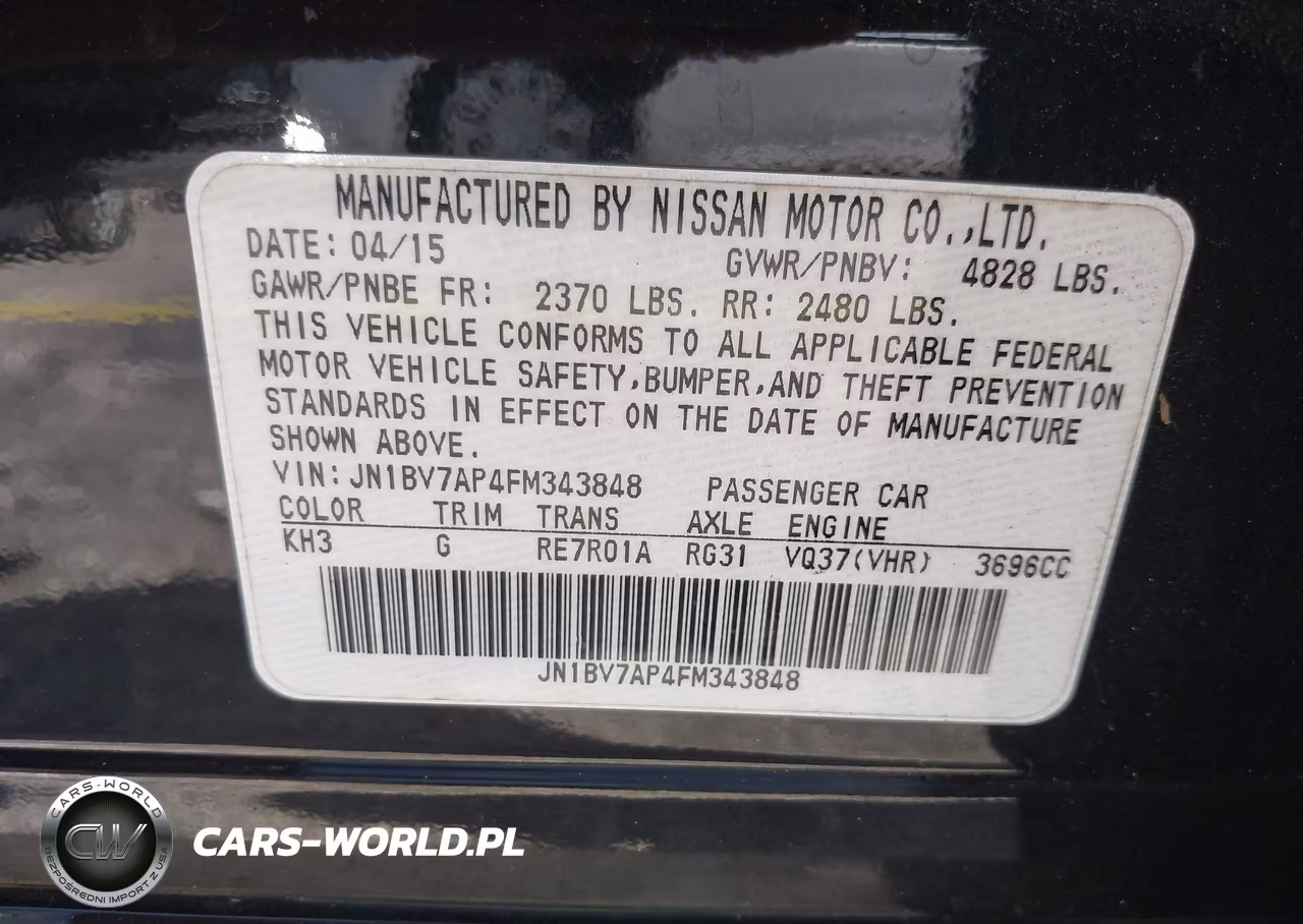 2015 Infiniti Q50 Premium-Sport VIN:JN1BV7AP4FM343848 - 9