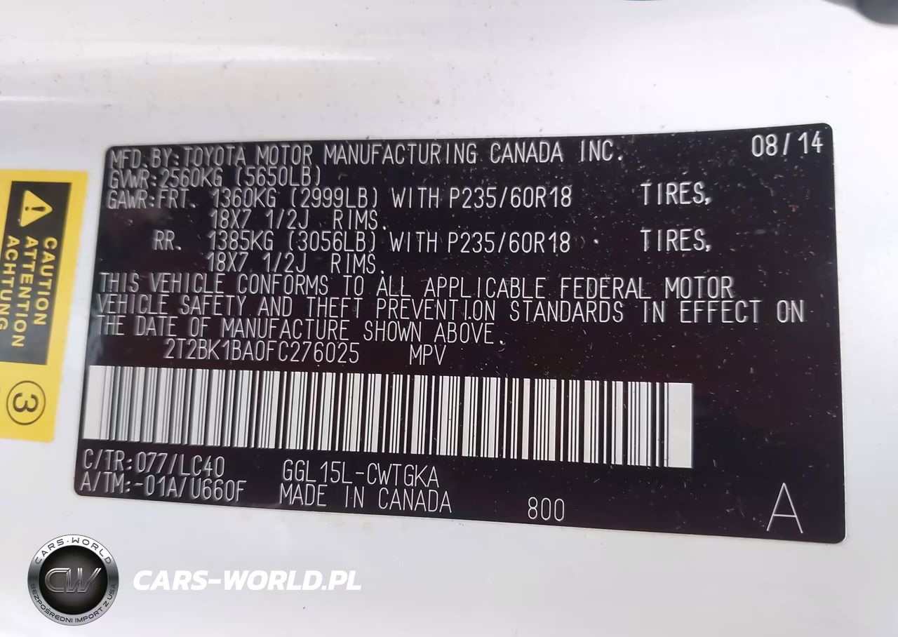 2015 Lexus Rx 350 VIN:2T2BK1BA0FC276025 - 9