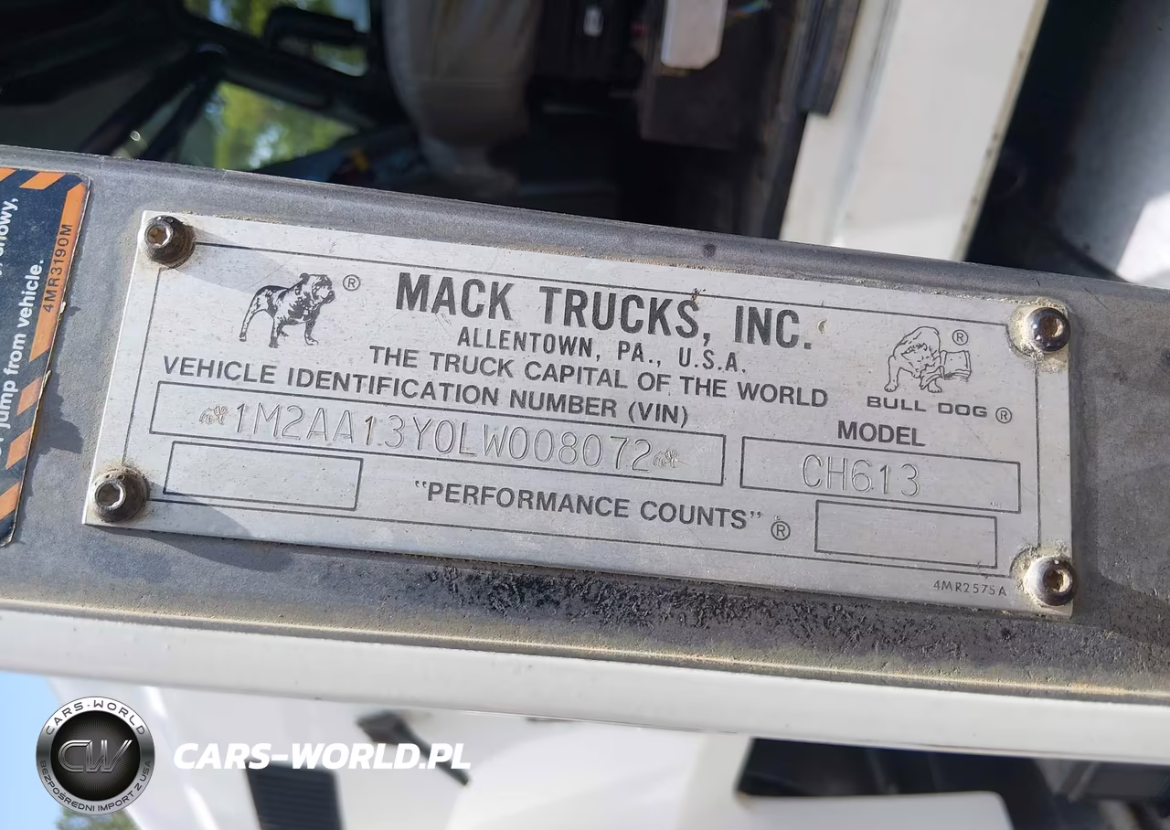 1990 Mack 600 Ch600 VIN:1M2AA13Y0LW008072 - 8