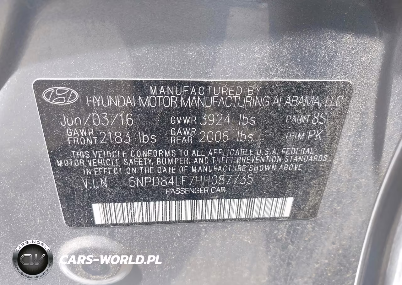 2017 Hyundai Elantra Limited VIN:5NPD84LF7HH087735 - 9