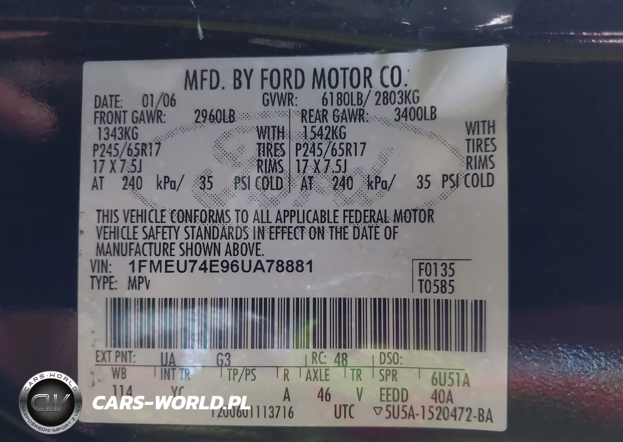 2006 Ford Explorer Eddie Bauer VIN:1FMEU74E96UA78881 - 9