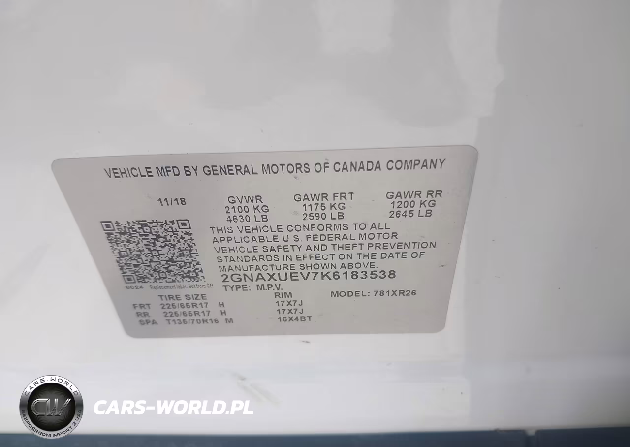 2019 Chevrolet Equinox Lt VIN:2GNAXUEV7K6183538 - 8
