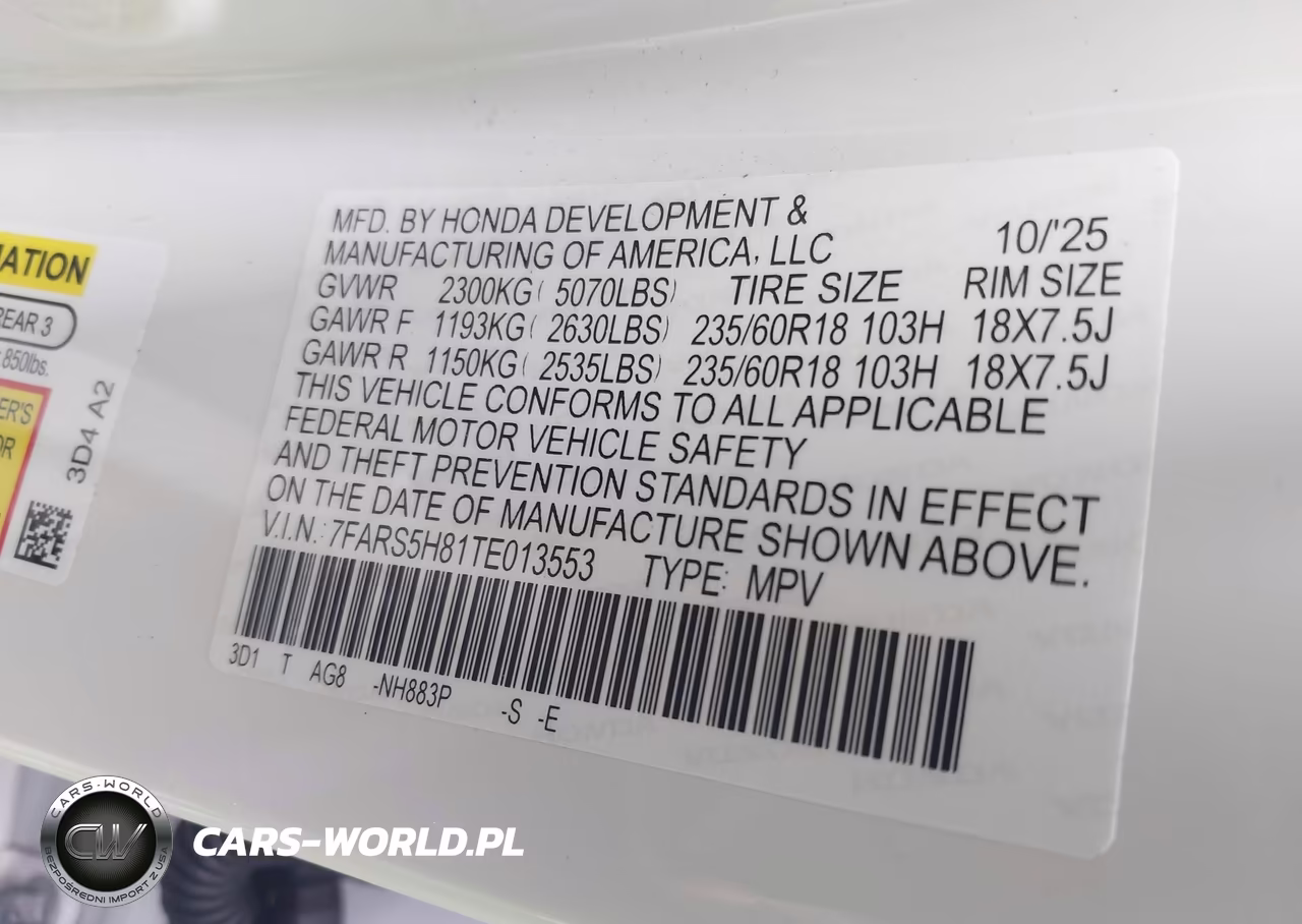 2026 Honda Cr-V Hybrid 2Wd Sport-L VIN:7FARS5H81TE013553 - 9