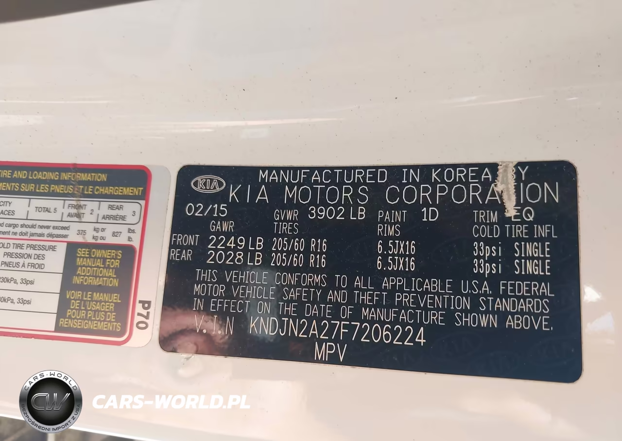 2015 Kia Soul VIN:KNDJN2A27F7206224 - 9