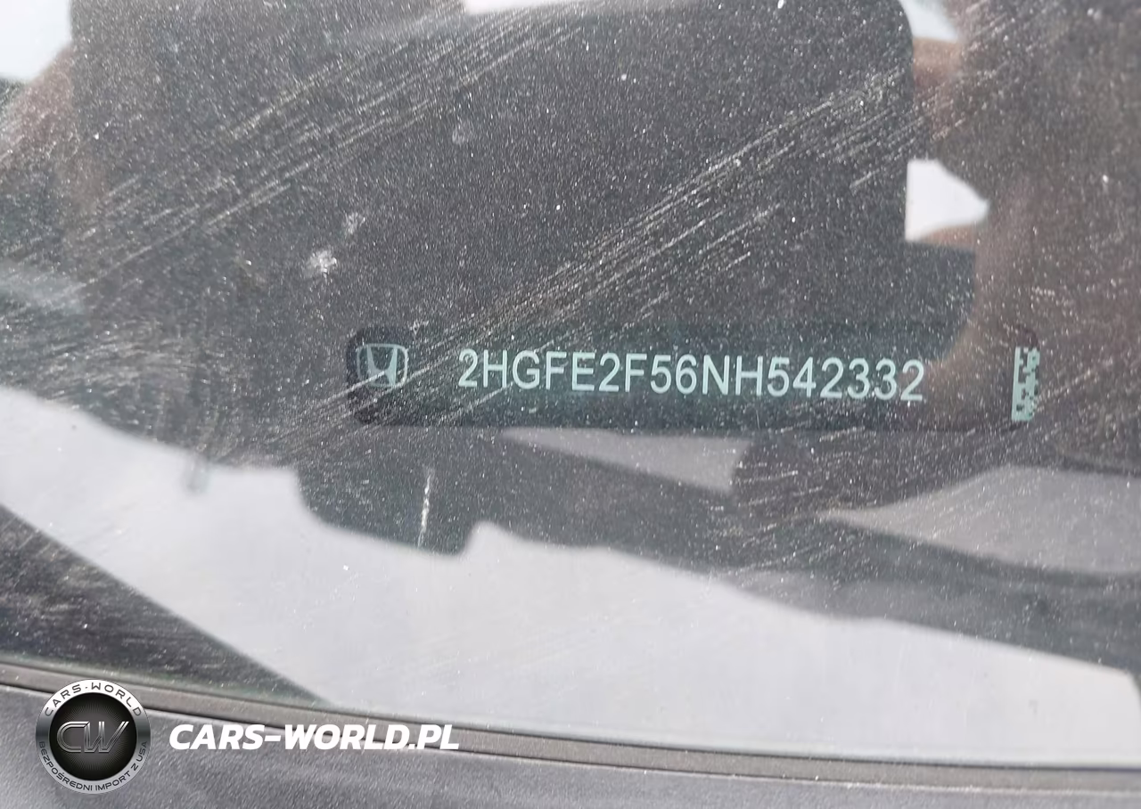 2022 Honda Civic Sport VIN:2HGFE2F56NH542332 - 9