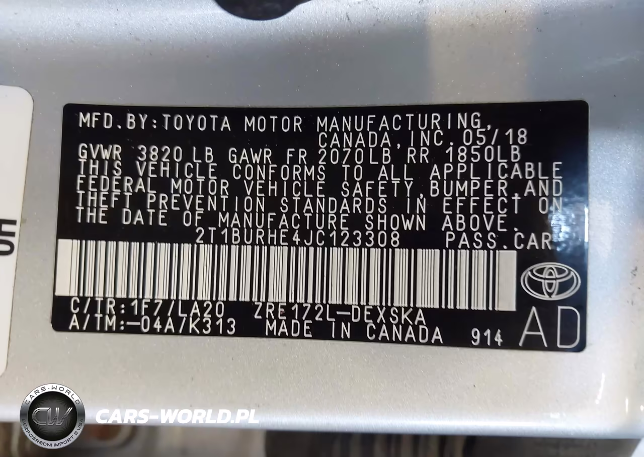 2018 Toyota Corolla Xse VIN:2T1BURHE4JC123308 - 9