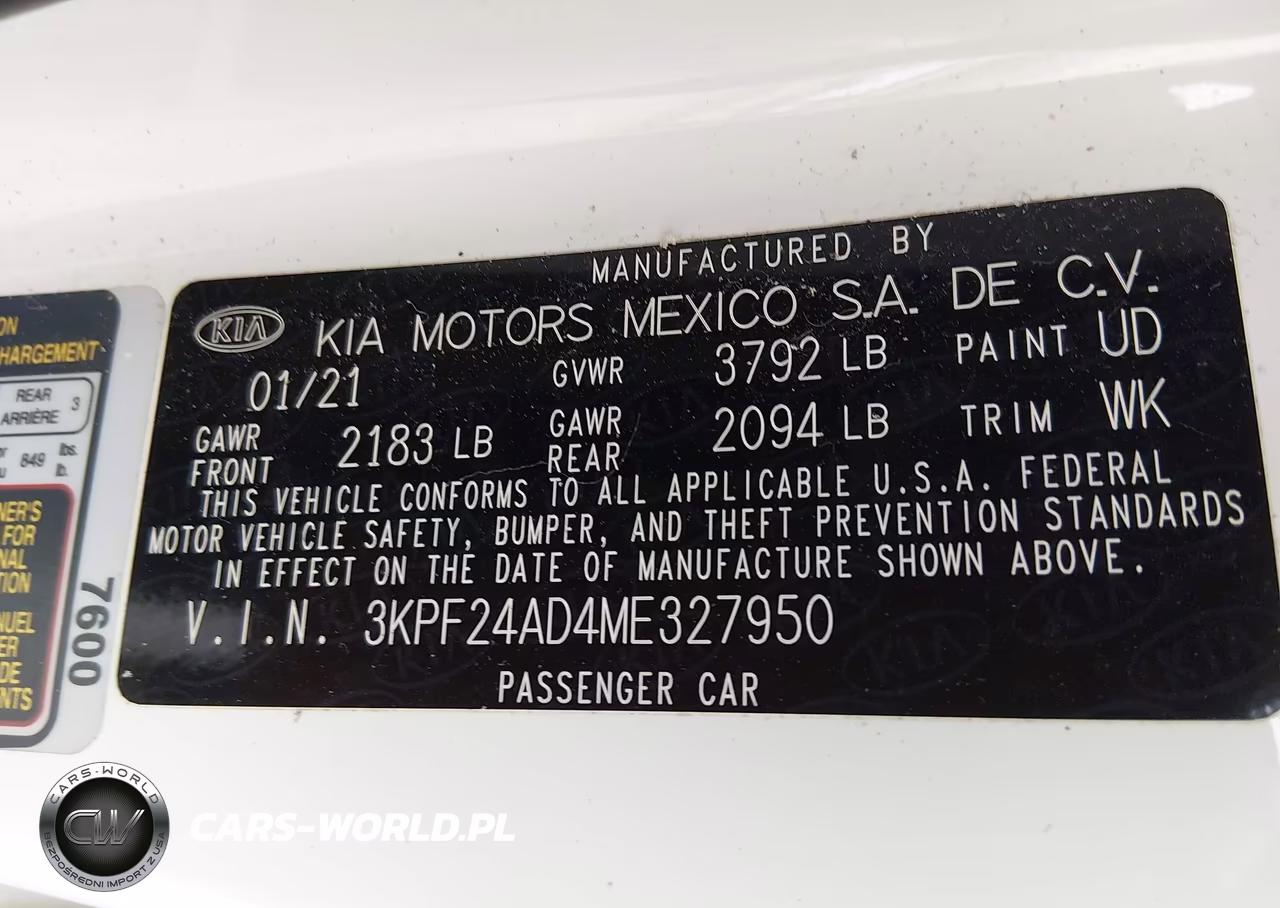 2021 Kia Forte Fe VIN:3KPF24AD4ME327950 - 9