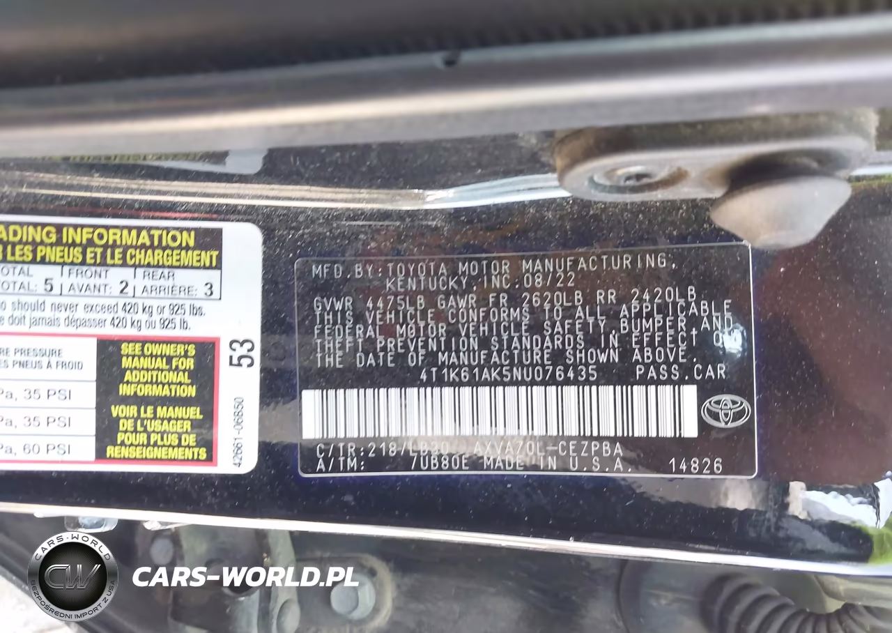 2022 Toyota Camry Xse VIN:4T1K61AK5NU076435 - 9