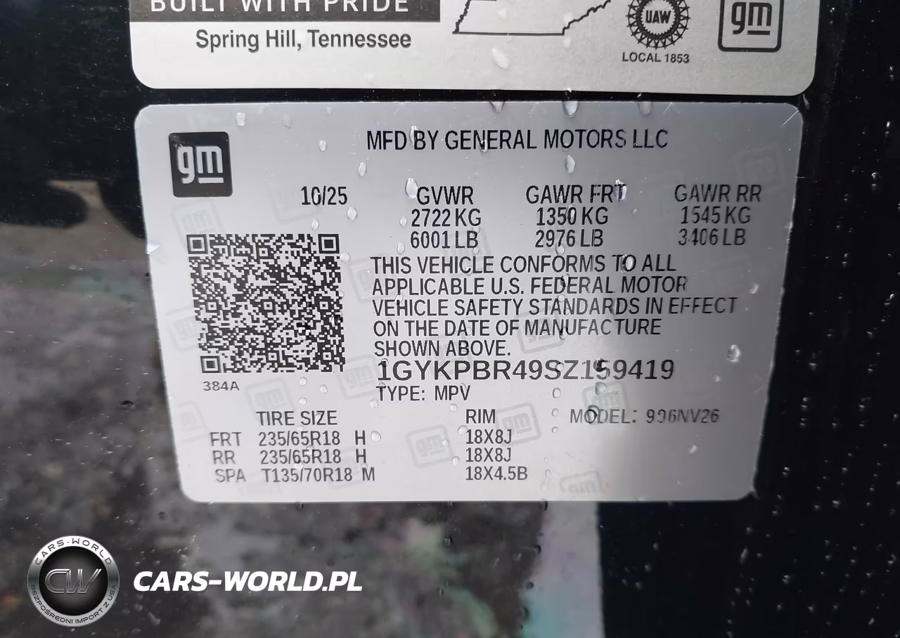 2025 Cadillac Xt6 Awd Luxury VIN:1GYKPBR49SZ159419 - 9