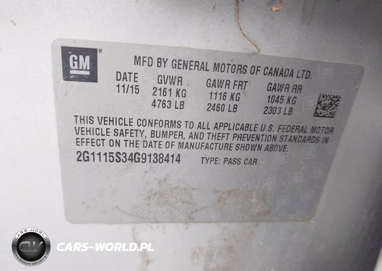2016 Chevrolet Impala 2Lt VIN:2G1115S34G9138414 - 9