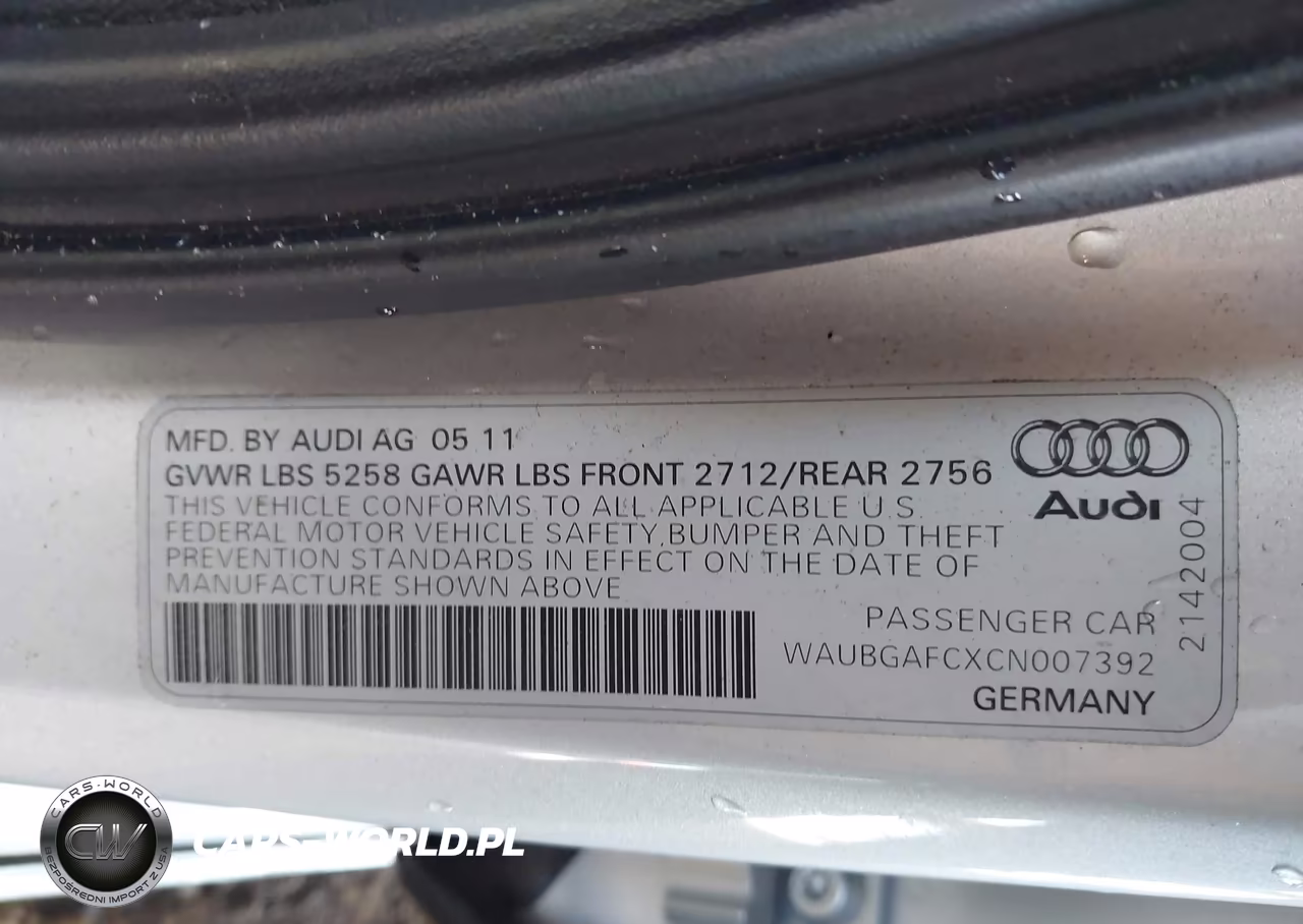 2012 Audi A6 3.0T Premium Plus VIN:WAUBGAFCXCN007392 - 9