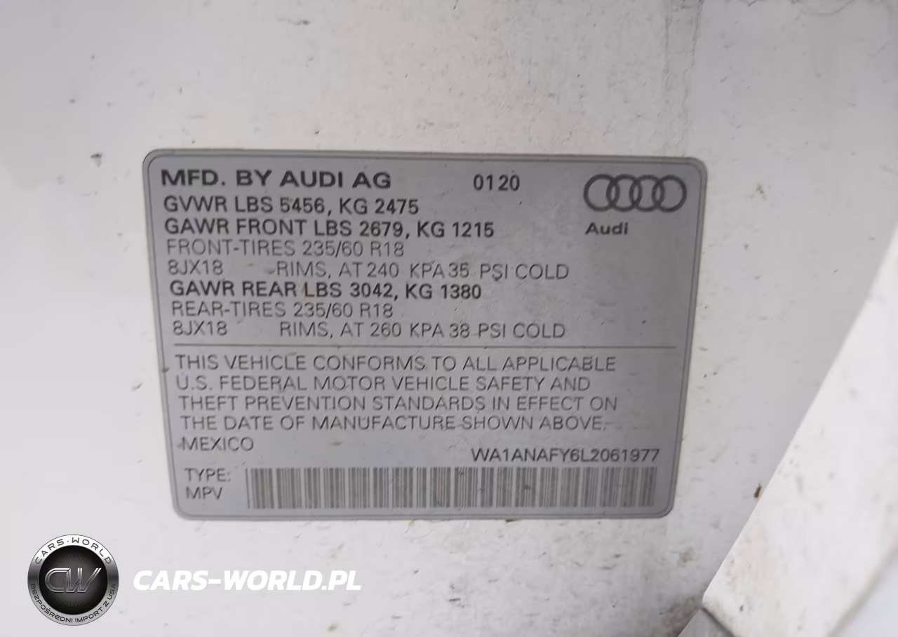 2020 Audi Q5 Premium 45 Tfsi Quattro S Tronic-Titanium Premium 45 Tfsi Quattro S Tronic VIN:WA1ANAFY6L2061977 - 9
