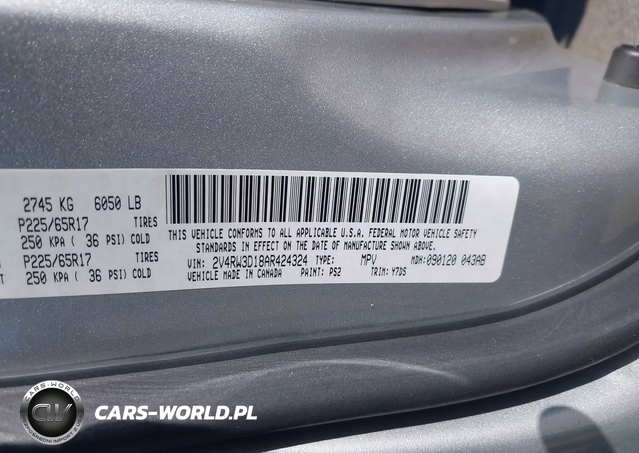 2010 Volkswagen Routan Se VIN:2V4RW3D18AR424324 - 9