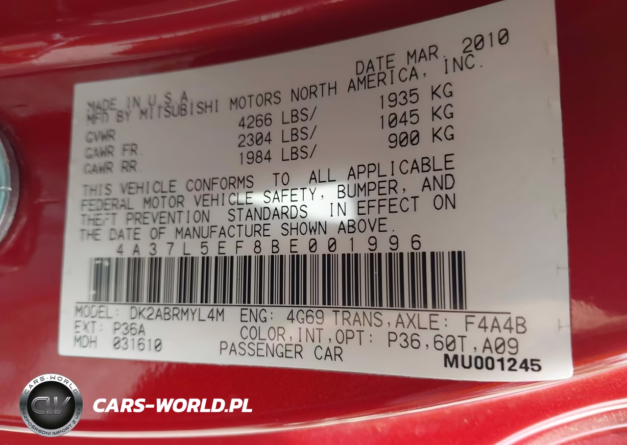 2011 Mitsubishi Eclipse Gs Sport VIN:4A37L5EF8BE001996 - 9