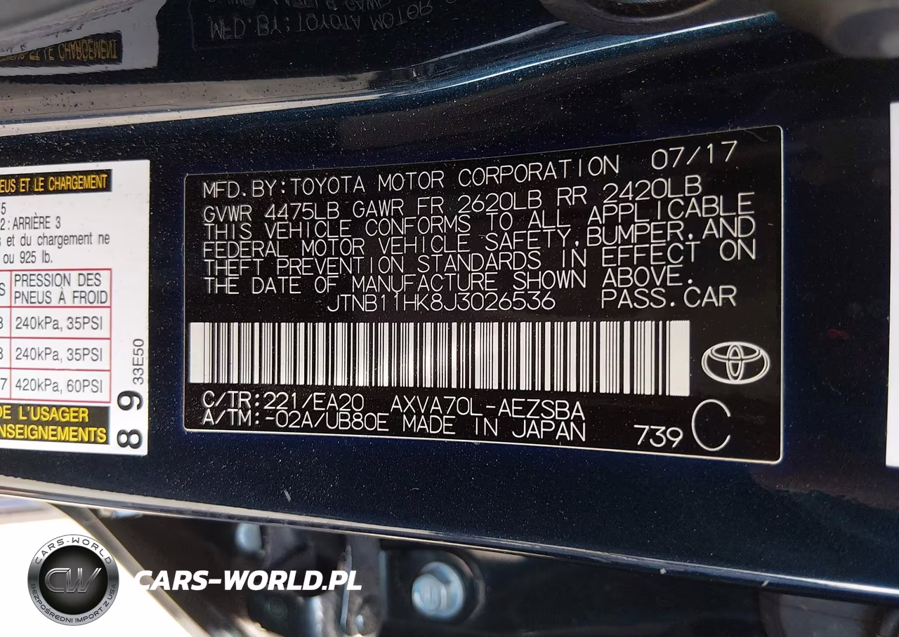 2018 Toyota Camry Se VIN:JTNB11HK8J3026536 - 9