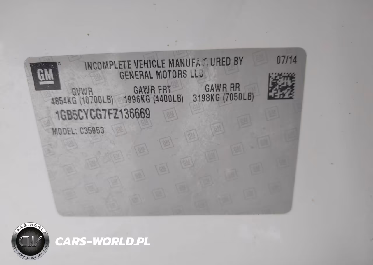2015 Chevrolet Silverado 3500Hd Wt VIN:1GB5CYCG7FZ136669 - 8