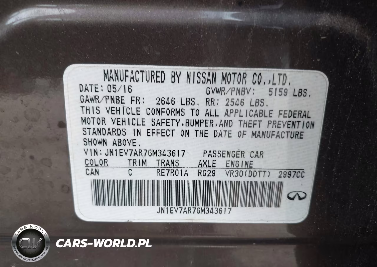 2016 Infiniti Q50 3.0T Premium VIN:JN1EV7AR7GM343617 - 9