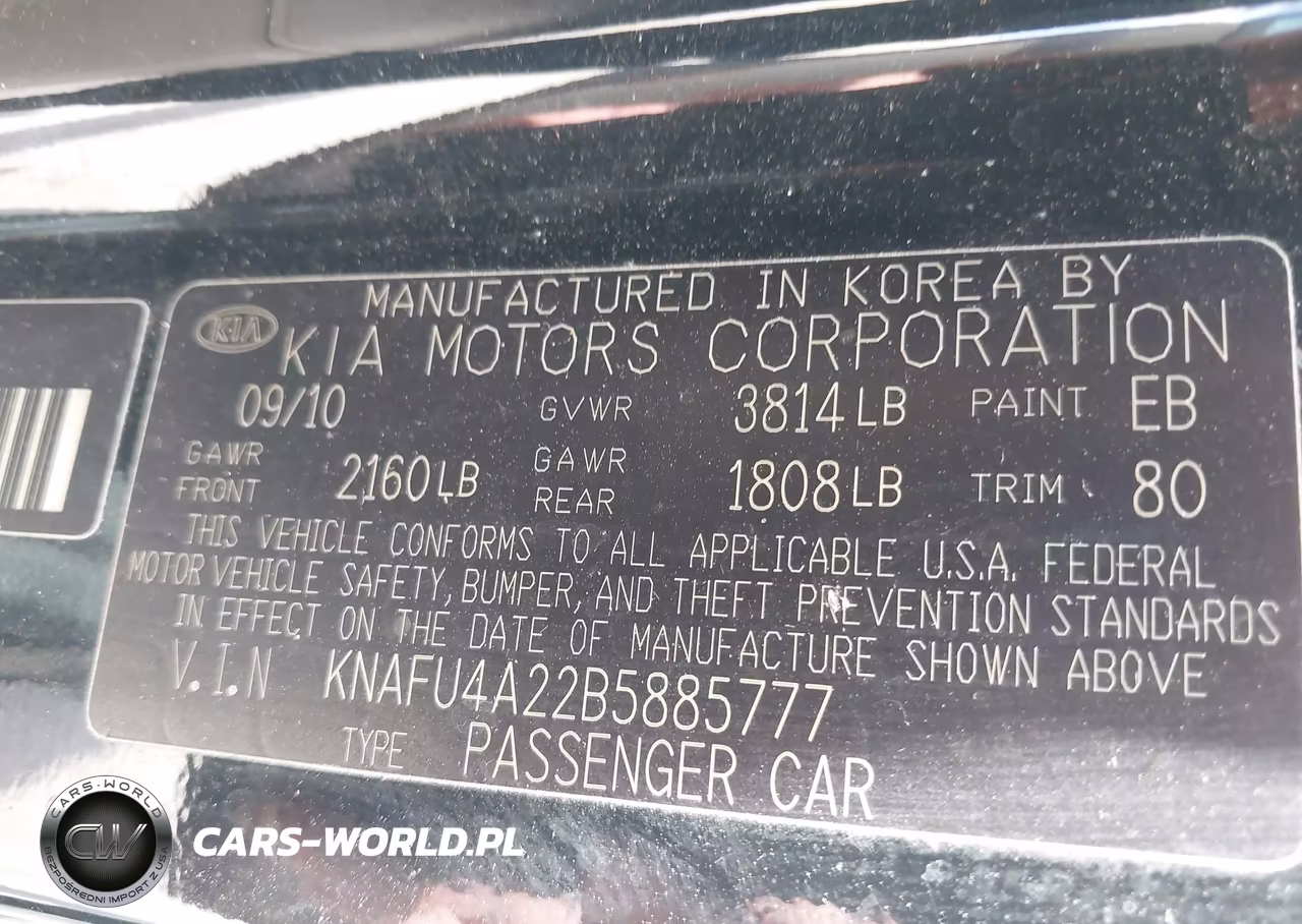 2011 Kia Forte Ex VIN:KNAFU4A22B5885777 - 9