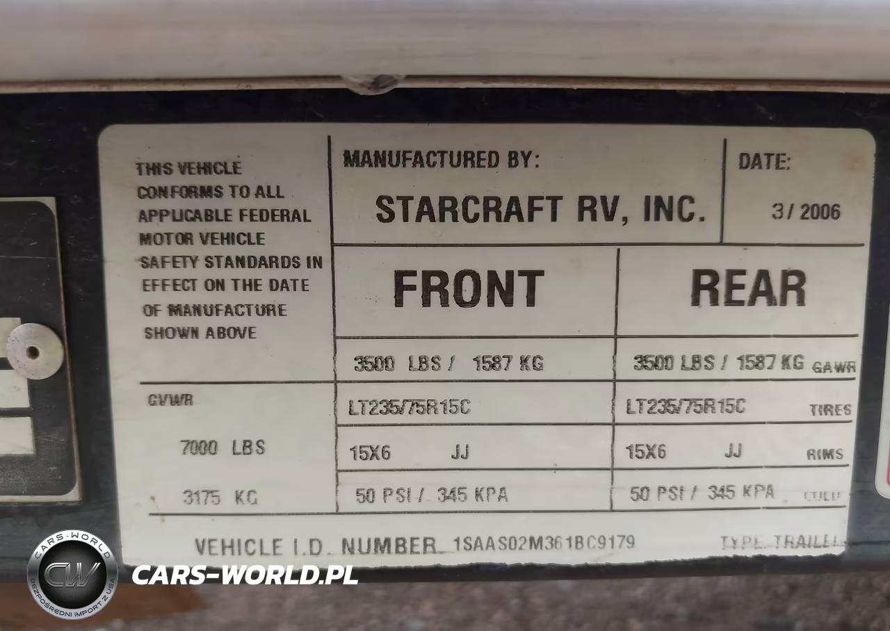 2006 Starcraft Pop Up VIN:1SAAS02M361BC9179 - 9