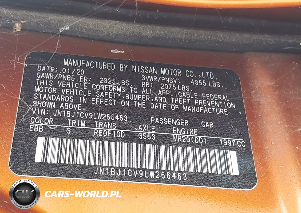 2020 Nissan Rogue Sport S Fwd Xtronic Cvt VIN:JN1BJ1CV9LW266463 - 9
