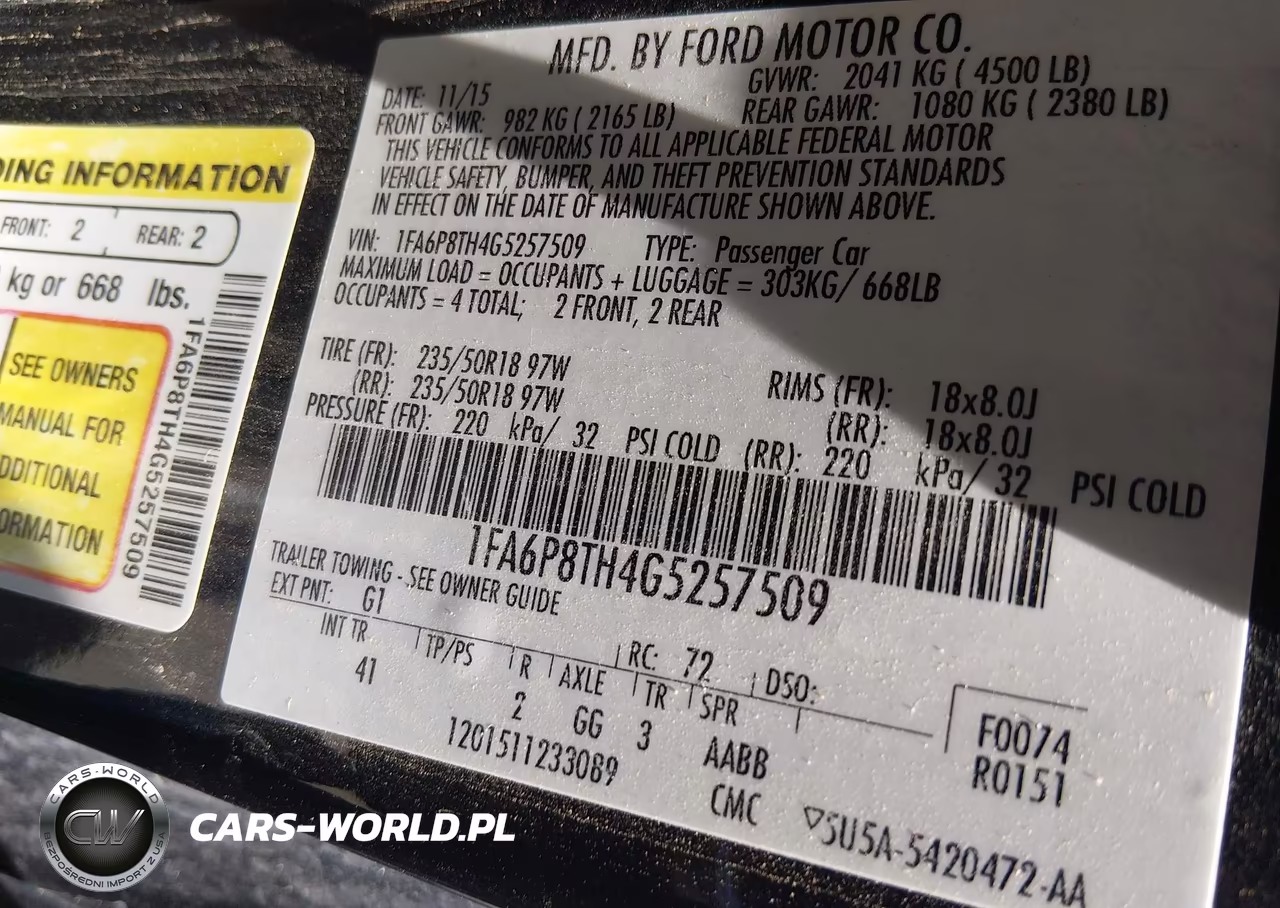 2016 Ford Mustang Ecoboost VIN:1FA6P8TH4G5257509 - 9