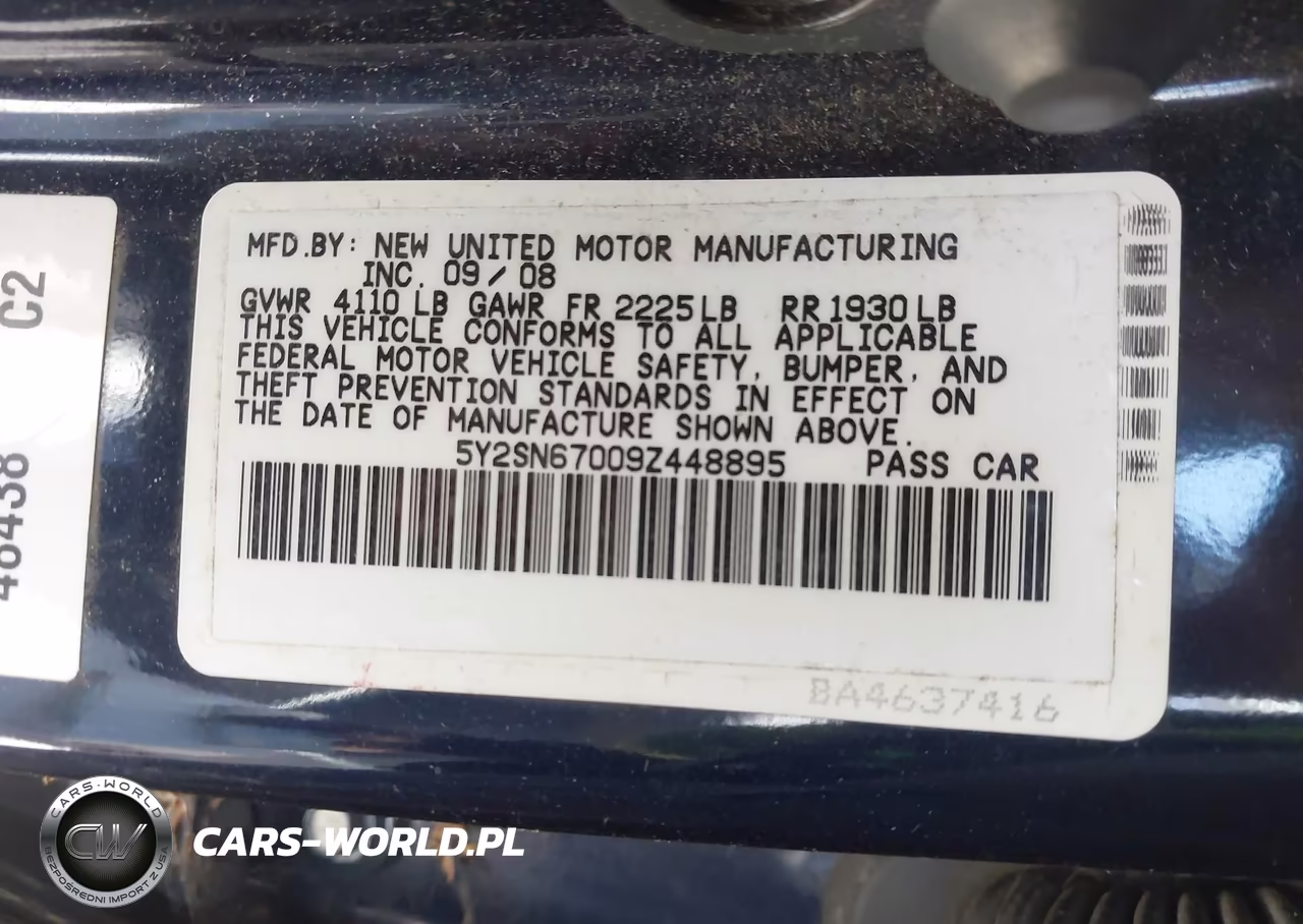 2009 Pontiac Vibe Gt VIN:5Y2SN67009Z448895 - 9