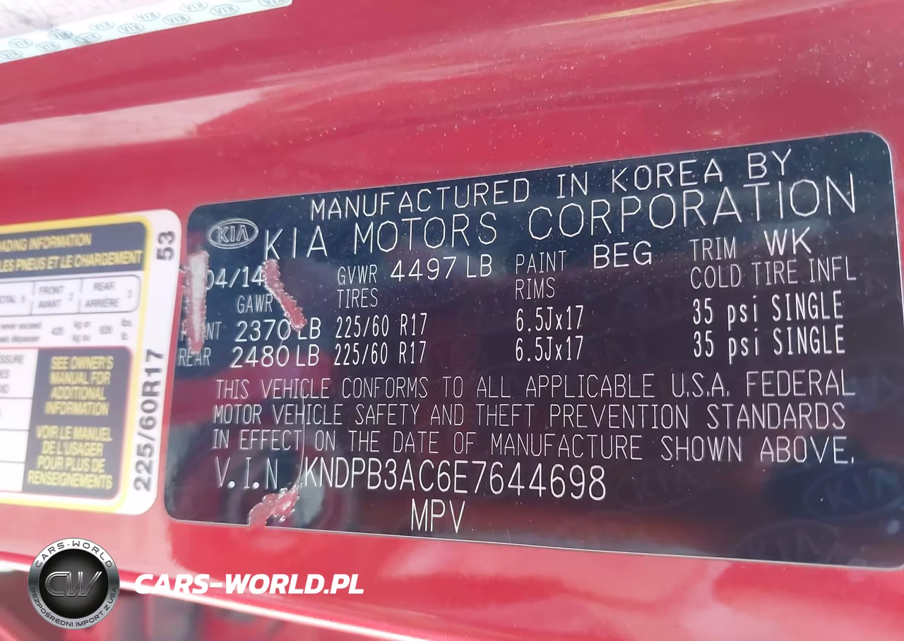 2014 Kia Sportage Lx VIN:KNDPB3AC6E7644698 - 9