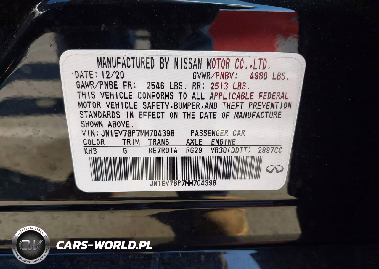 2021 Infiniti Q50 Luxe VIN:JN1EV7BP7MM704398 - 9