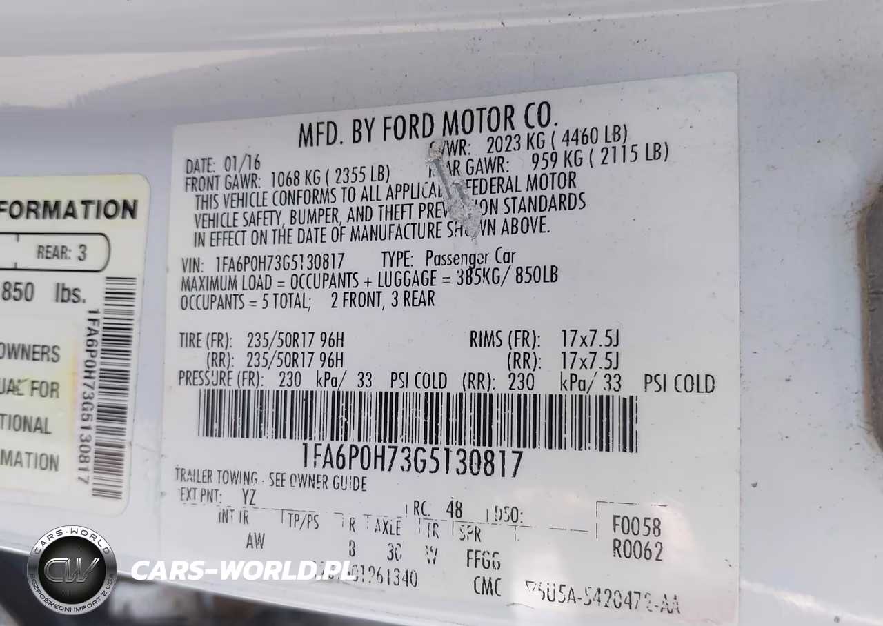 2016 Ford Fusion Se VIN:1FA6P0H73G5130817 - 9