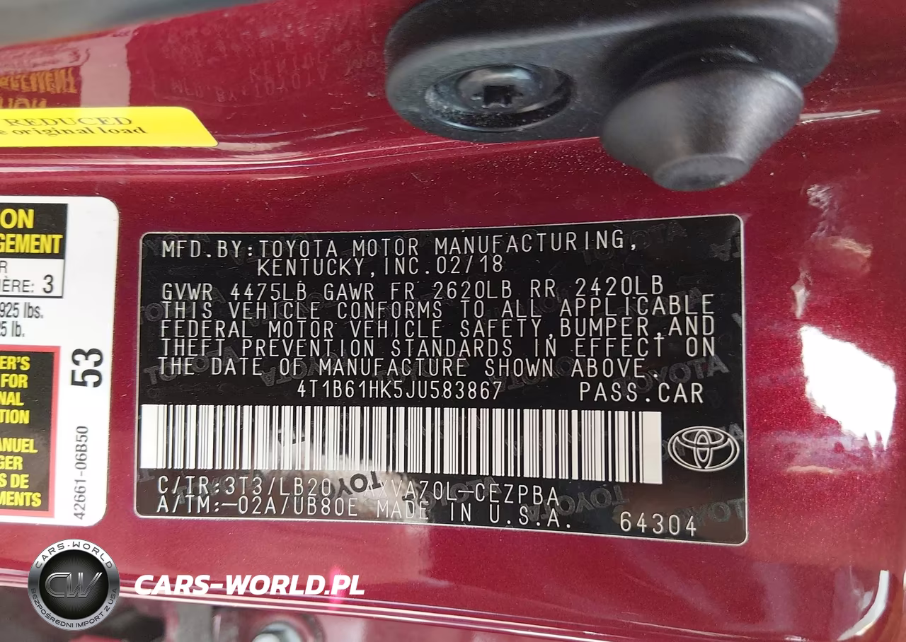 2018 Toyota Camry Xse VIN:4T1B61HK5JU583867 - 9
