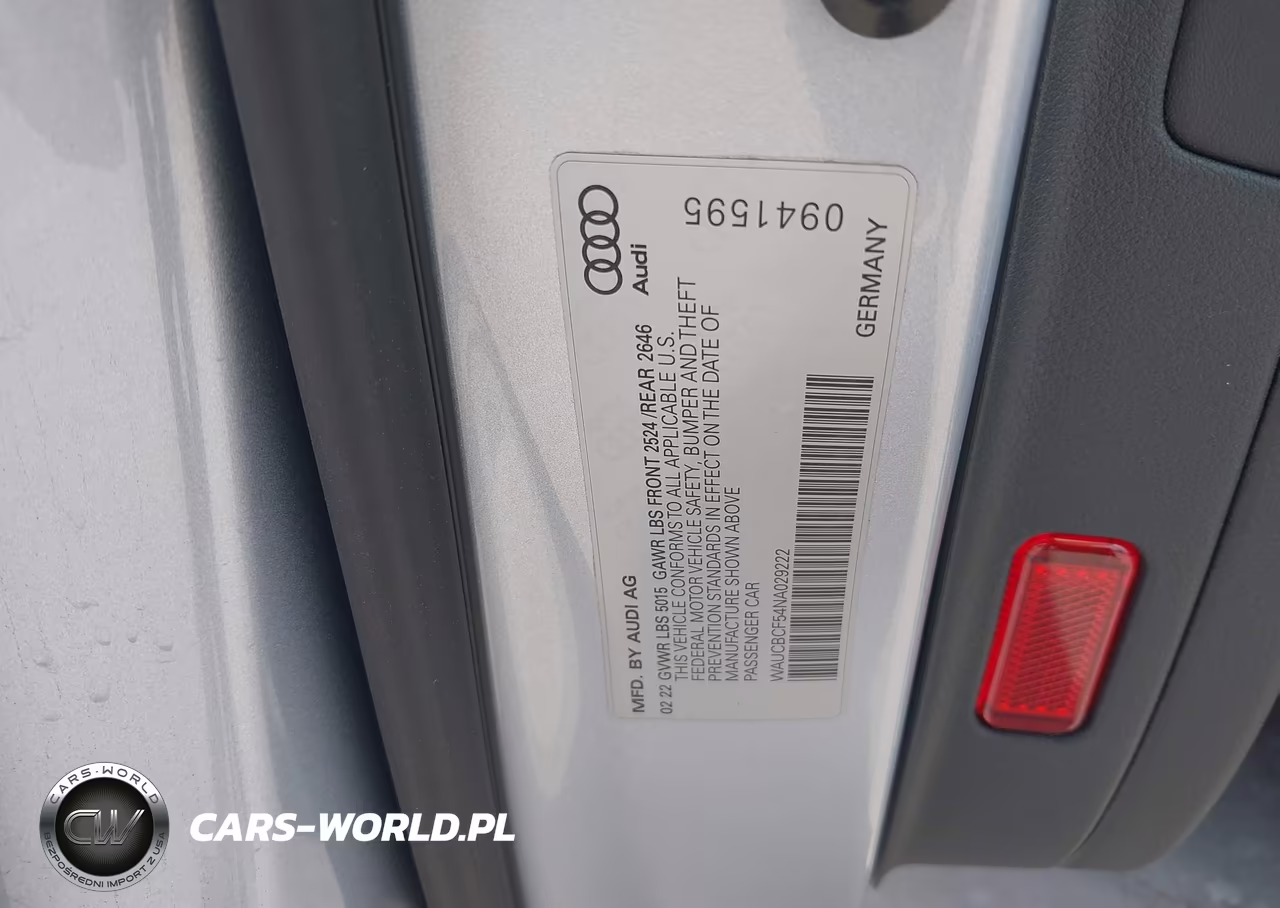 2022 Audi A5 Sportback Premium Plus 40 Tfsi Quattro S Tronic VIN:WAUCBCF54NA029222 - 9