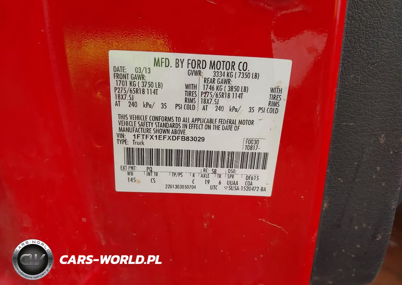 2013 Ford F-150 Stx VIN:1FTFX1EFXDFB83029 - 9