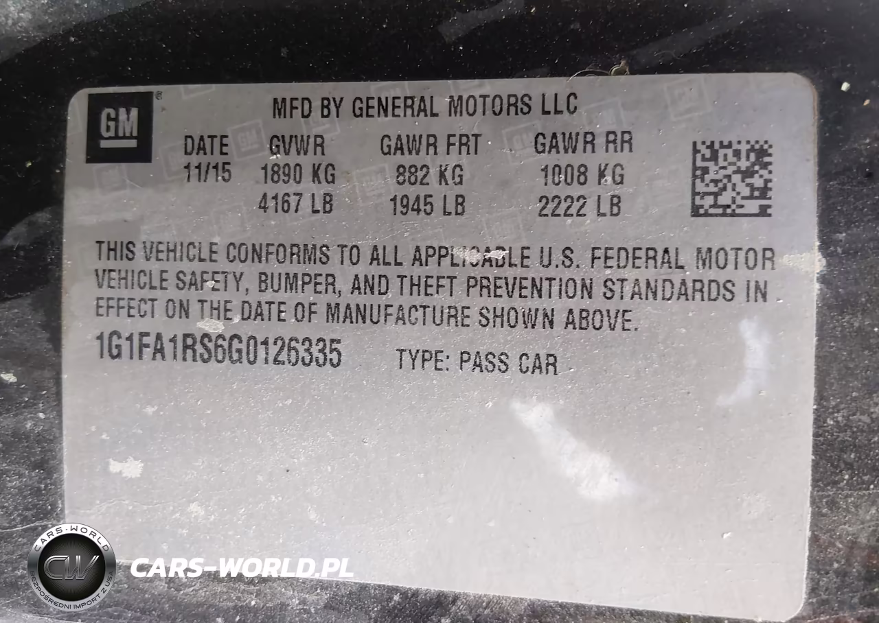 2016 Chevrolet Camaro 1Lt VIN:1G1FA1RS6G0126335 - 9