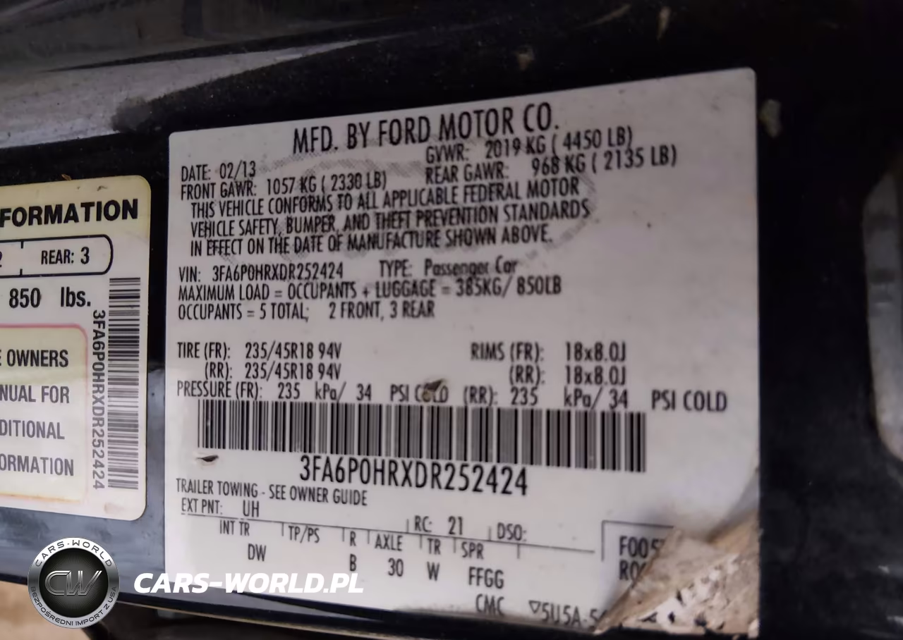 2013 Ford Fusion Se VIN:3FA6P0HRXDR252424 - 9