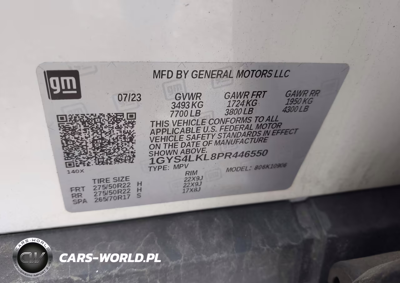 2023 Cadillac Escalade Esv 4Wd Premium Luxury VIN:1GYS4LKL8PR446550 - 9