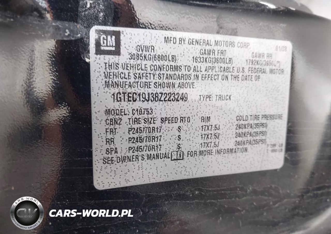 2008 GMC Sierra 1500 Slt VIN:1GTEC19J38Z223249 - 9