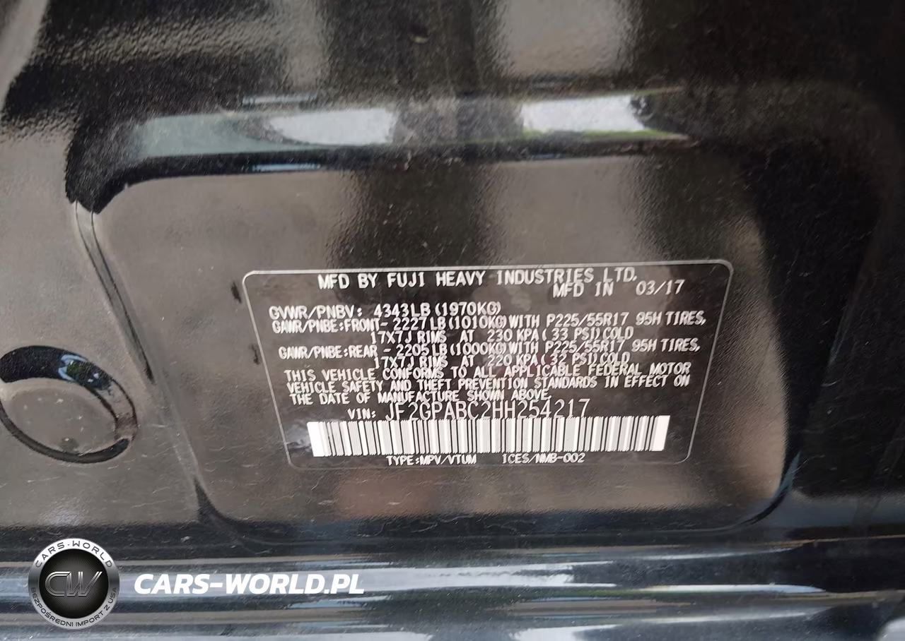 2017 Subaru Crosstrek 2.0I Premium VIN:JF2GPABC2HH254217 - 9