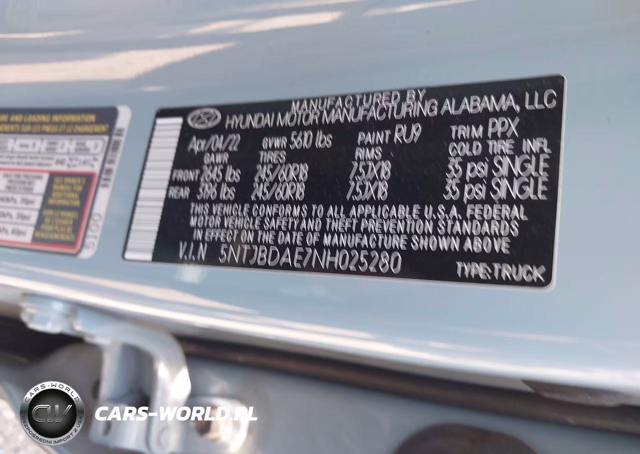 2022 Hyundai Santa Cruz Sel VIN:5NTJBDAE7NH025280 - 9