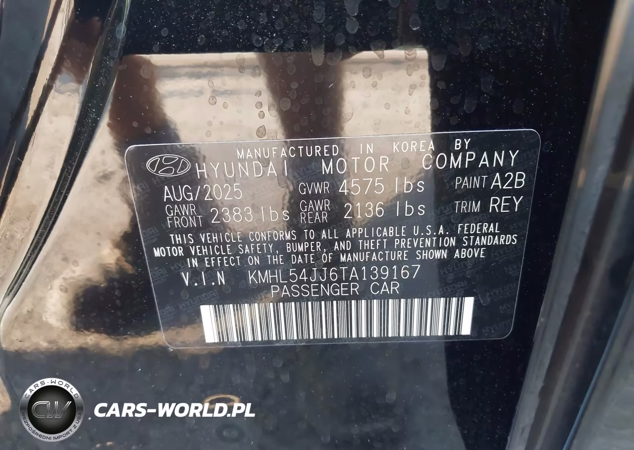 2026 Hyundai Sonata Hybrid Limited VIN:KMHL54JJ6TA139167 - 9