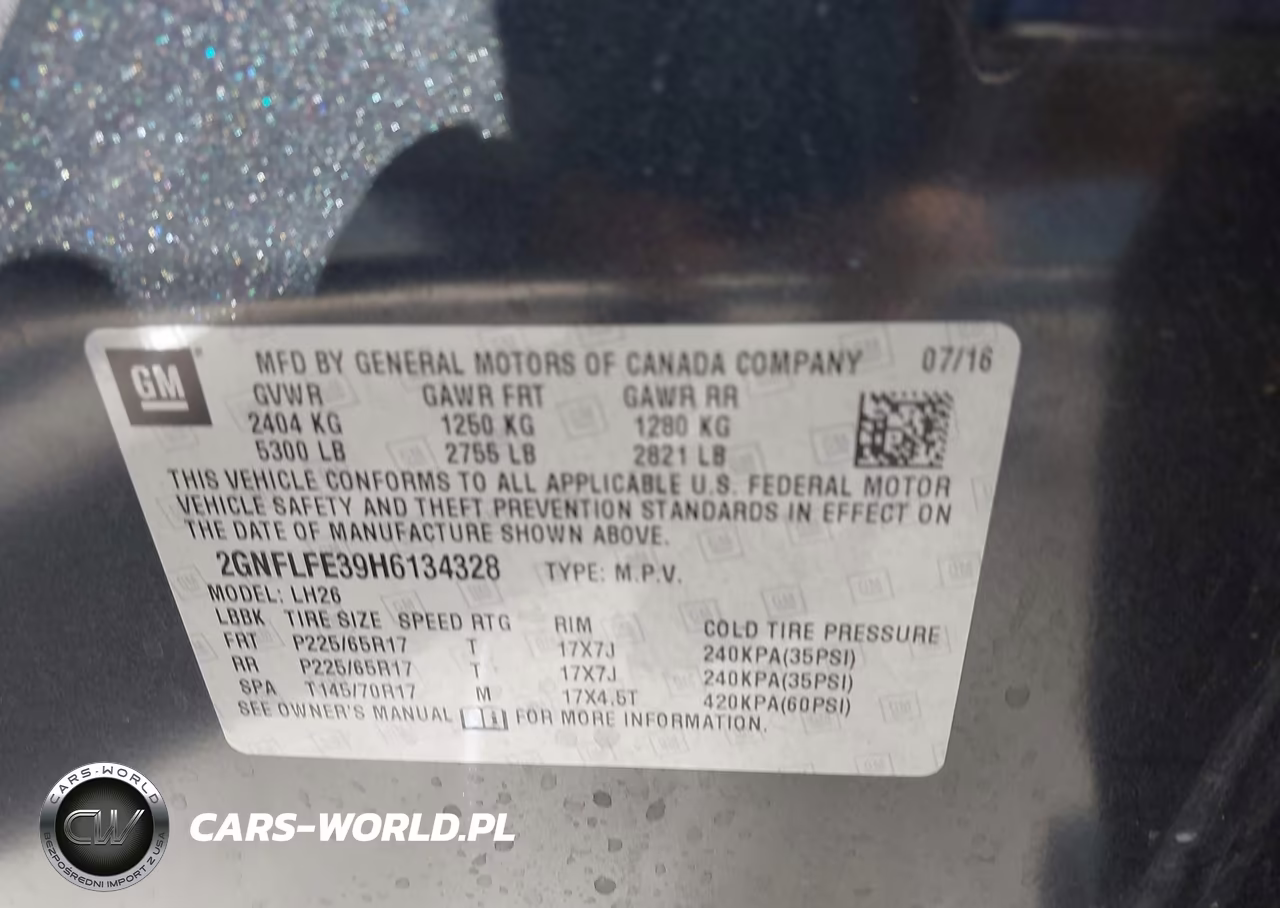 2017 Chevrolet Equinox Lt VIN:2GNFLFE39H6134328 - 9